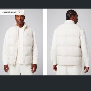 Fabletics Essential Puffer Vest in Bone XXL NWT